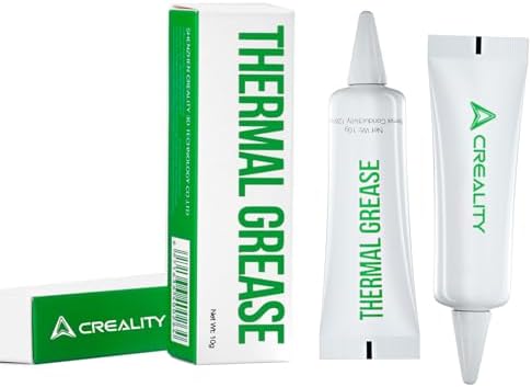 Creality Thermal Grease,High Thermal Conductivity,Non-Conductive&Non-Corrosive,Excellent Temperature Performance,Long Durability for Ender 3 V3 SE/KE/Ender 3 V3 Plus/K1 Max/K1C 3D Printer (Pack of 2)