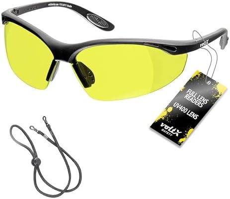 voltX CONSTRUCTOR Yellow Full Lens Reading Safety Glasses +2.5 Dioptre