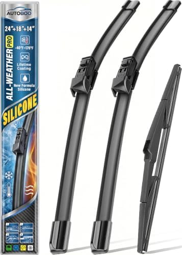 AUTOBOO Silicone Windshield Wiper Blade Replacement for Mazda CX-5