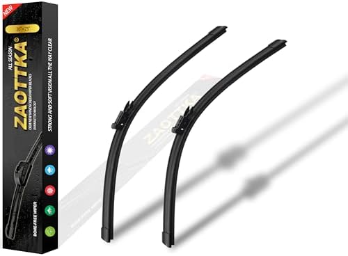 26"+23" Windshield Wiper Blade Replacement Kit for 2008-2018 Sequoia / 2007-2018 Tundra / 2004-2012 Mercedes-Benz A-Class - OEM Quality All Season Windshield Wiper Pinch Tab (Set of 2)