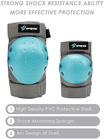 Kids Bike Helmet, Toddler Helmet for Youth Adult, Knee Pad Elbow Pad Wrist Guard Protective Gear Set for Skateboard, Bike, Skating, Cycling