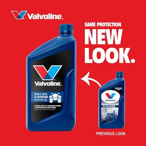 Valvoline 4-Stroke ATV/UTV SAE 10W-40 Motor Oil 1 QT, Case of 6