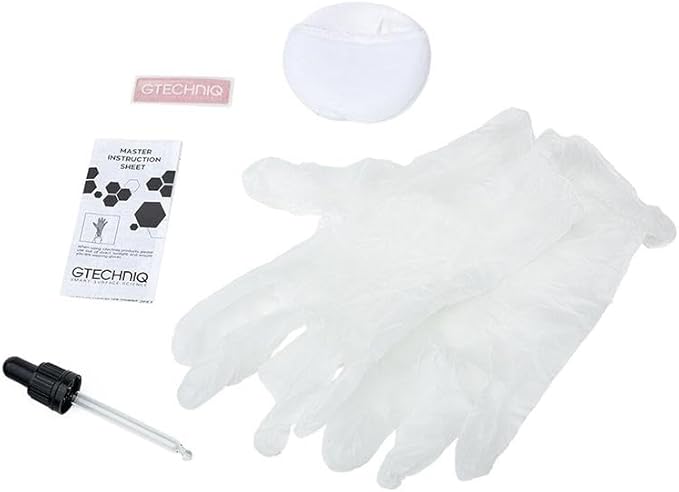 The Rag Company Gtechniq CSL Ceramic Coating & EXO 50 ml No Soak Coating Applicator Kit Bundle