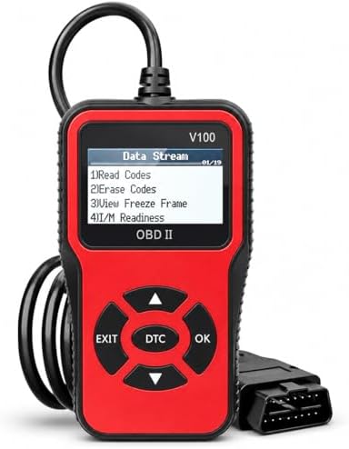 V100 OBD2 Diagnostic Diagnostic Tool Tool, Code Reader, Engine Light Diagnostic Tool, Battery Voltage Tester, for OBD2 Cars & Trucks Since 1996