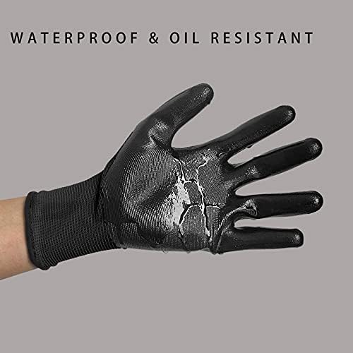 Evridwear Nitrile Coated Work Gloves for Men & Women