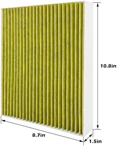 Cabin Air Filter JM542 Fits for 2021 2022 2023 2024 2025 Mustang Mach-E, 2021-2025 Bronco Sport, 2020-2025 Ford Escape, Explorer, Lincoln Aviator, Corsair, Fit for JX6Z19N619BA (1 PCS)