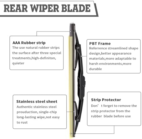 Rear Wiper Arm Blade for Chevrolet Equinox 2018-21/ GMC Terrain 16-20