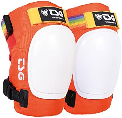 TSG Roller Derby Knee Pads 3.0, for Men & Women, Skateboarding, Roller skating, Rollerblade, Hardshell, Certified Protection, Tear Resistant Nylon, Ergonomic, Slim Profile, Open Back, Swiss Design