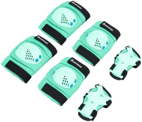 BOSONER Kids/Youth Knee Pad Elbow Pads for Roller Skates Cycling BMX Bike Skateboard Inline Rollerblading, Skating Skatings Scooter Riding Sports