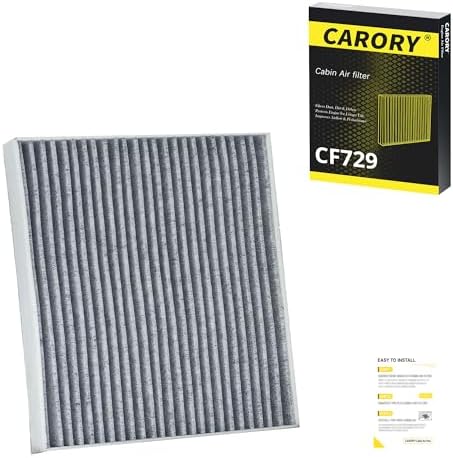 CARORY Cabin Air Filter for Dodge Journey 2009-2020, Avenger 2008-2014; Jeep Compass & Patriot 2007-2017 (Classic Style); Chrysler 200 2011-2014, Replace# CF10729, 05058693AA, CF729