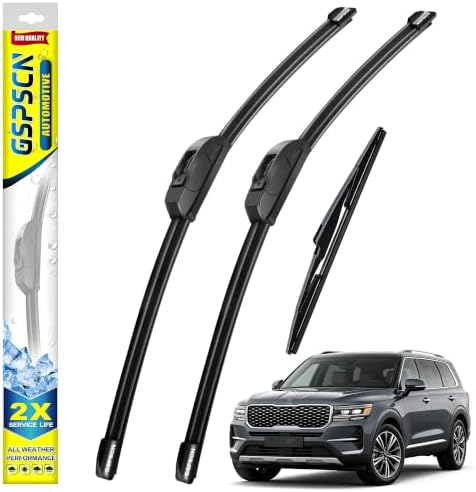 GSPSCN Windshield Wiper Blades for Kia Telluride 2020-2025 (Pack of 3)