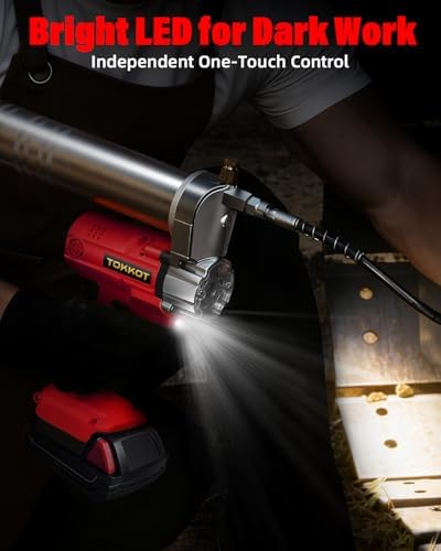 Cordless Grease Gun Compatible with Milwaukee M18 18V Battery