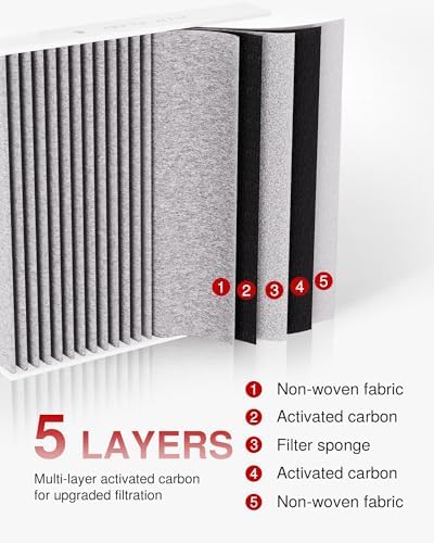 Puroma Cabin Air Filter Activated Carbon for CF11819 Hyundai KIA GMC Saturn