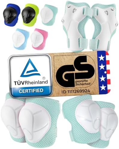 99FLIPS Knee Pads for Kids 3-12 Years [6pc] - Skating Protective Gear