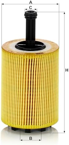Mann Filter HU 719/7 x Cartridge Oil Filter Replacement Compatible With Audi A3 (2010-2013), A3 Quattro (2005-2009), TT Quattro (2004-2009), SEAT Alhambra (2001-2008), Volkswagen Beetle (2012-2014)