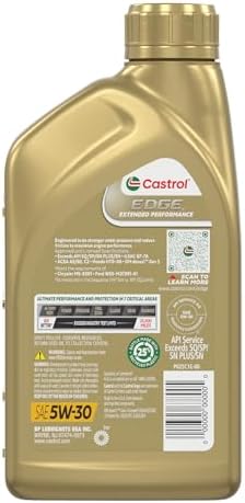 Castrol EDGE Extended Performance 5W-30 Adv Full Syn Motor Oil, 1Qt, 6 Pack