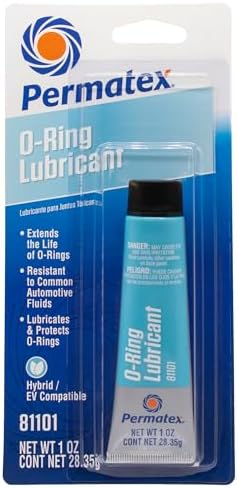 Permatex 81101 O-Ring Lubricant Lubricates & Extends Life of O-Rings, Gaskets, Seals, Pressure Plugs & Valves, Pool Pumps & Filters, Water Faucet Valves, Food Grade Certified, 1 OZ