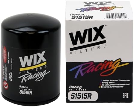 WIX 51515R Racing High Efficiency Endurance Oil Filter, Built for Dirt, Clay or Off-Road Tracks
