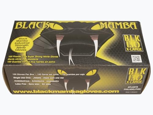 Black Mamba Super Strong Nitrile 100 Glove BOX (EXTRA LARGE)