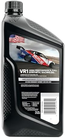 Valvoline VR1 Racing Synthetic SAE 20W-50 Motor Oil 1 QT