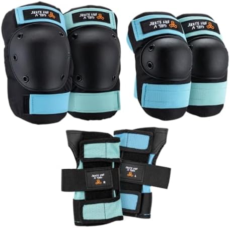 Triple Eight Saver Series 3-Pack Pad Set – Ideal for Skateboarding, in-line Skating, Roller Skating, and Biking