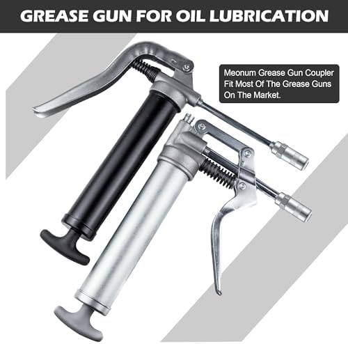 Meonum 4 PCS Grease Gun Couplers, Grease Gun Tip Replacement Grease Gun Needle Tip, 1/8 Inch Grease Gun Needle Tip, Grease Gun Fittings