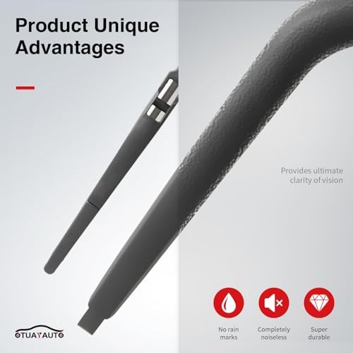 Replacement for Scion XB 2008-2015 XA 2004-2006, Toyota Yaris 2007-2016 Rear Windshield Wiper Arm Blade Set - OTUAYAUTO Factory OEM 8524212110