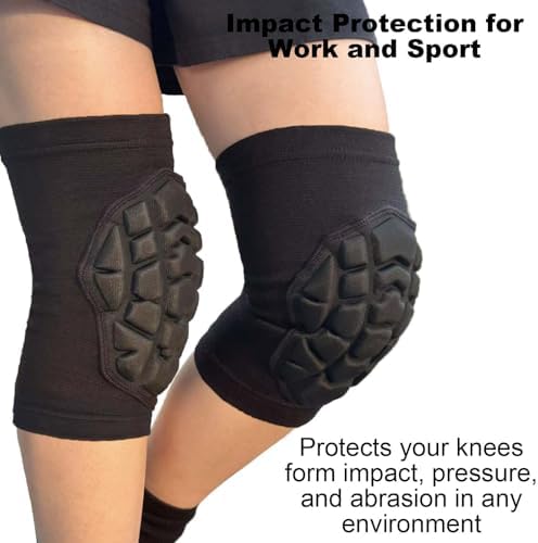Soft Volleyball Knee Pads for Adult Sports - Non-Slip & Breathable, Black S