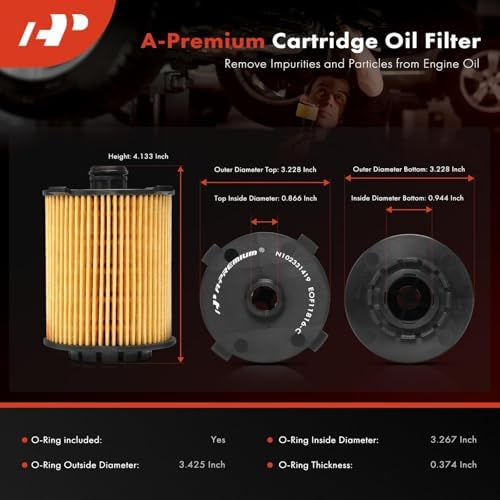 A-Premium 10K Miles Protection Oil Filter Compatible with Volvo