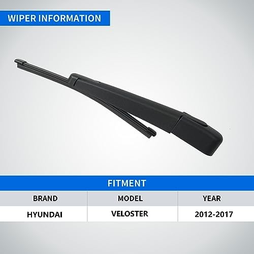 Rear windshield wiper blades for Hyundai Veloster 2012-2017