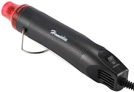 6.56FT Long Heat Gun, Uptdae Version Homidic Mini Handheld Hot Air Gun, Electric 300W Portable Heat Gun for DIY Craft Embossing, Shrink Wrapping PVC, Drying Paint, Clay, Rubber Stamp
