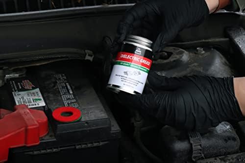AGS Dielectric Grease for Electrical Connectors – 4oz Silicone Grease for Spark Plugs, Battery Terminals, Wiring & Connectors, Made in USA Since 1931, Brush-Top Can for Precise, Mess-Free Application