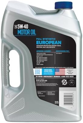 Valvoline European Vehicle Full Synthetic SAE 5W-40 Motor Oil 5 QT