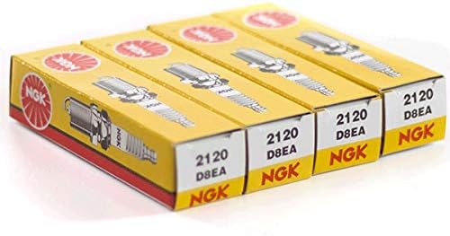 NGK (2120) D8EA Spark Plug - Pack of 4