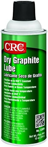 CRC Dry Graphite Lube Spray - High-Temp. Dry Film Lubricant - 10 oz