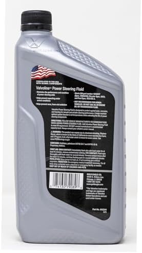 Valvoline Power Steering Fluid, Maintains Performance & Condition, Prevents Squealing, Inhibits Wear & Oxidation, Meets GM 1050017, Chrysler 5931 & Ford M2C195-A, 32oz