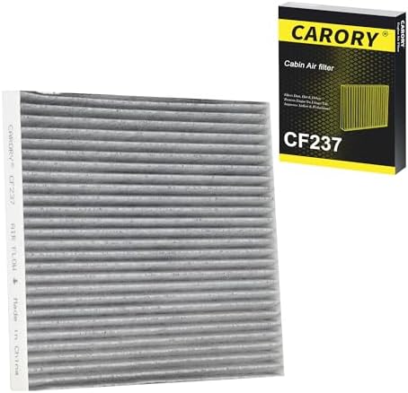 CARORY Cabin Air Filter w/Activated Carbon for Nissan Versa 12-19, Versa Note 14-19, NV200 17-21, Micra 15-19, Chevy City Express 15-18, March 12-24, Note 14-19, CF237