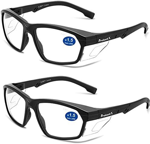 ProtectX Classic Safety Glasses, Anti-Fog Scratch Resistant Lenses