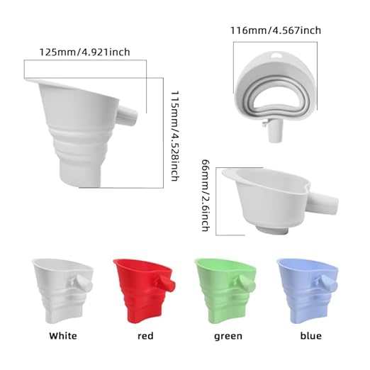Flour Funnel for Kitchen Aid&Cream Scraper Set, Silicone Food-Grade | Stand Mixer | Leak-Proof Large Capacity Collapsible Design (red, Extended * 1 + Cream Scraper Set)