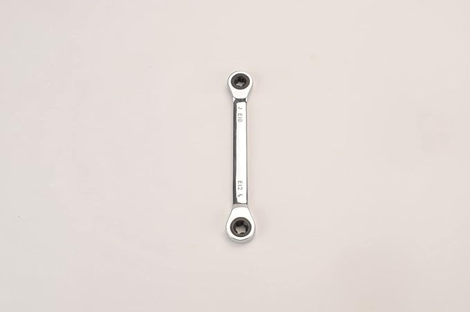 FLZOSPER E-Torx Double Box Ratcheting Wrench, E10x E12，Heavy Duty CR-V Box Ratchet Gear Spanner