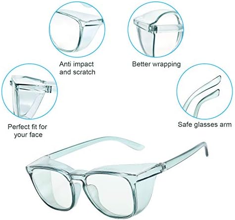 Safety Glasses Goggles for Women Girls Anti Fog Protective Eyewear Glasses