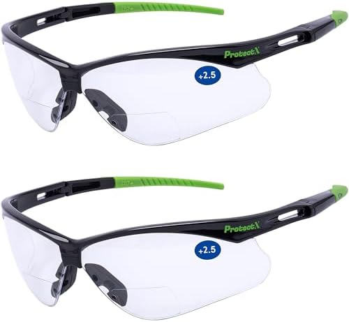 ProtectX Classic Safety Glasses, Anti-Fog Scratch Resistant Lenses