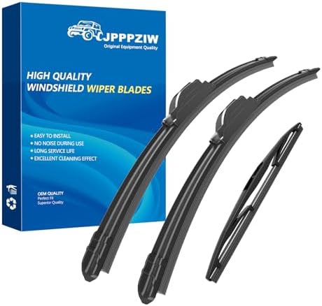 CJPPPZIW® Windshield Wipers-26 Inch+24 Inch+14 Inch Replacement for 2016 2017 2018 2019 2020 2021 2022 Honda Pilot OEM Quality Premium All-Season Front Rear Wiper Blades (Pack of 3)