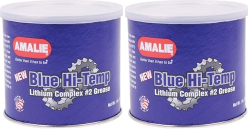 Amalie (68326-93 Blue Grade-2 High Temperature Grease - 1 lb. (Pack of 2)