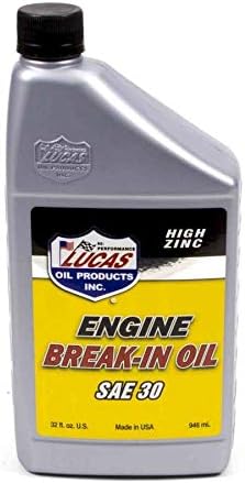 Lucas Oil 10630 Engine Break-In Oil SAE 30-32 FL OZ (Pack of 6)