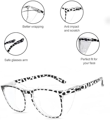 Safety Glasses Goggles for Women Girls Anti Fog Protective Eyewear Glasses