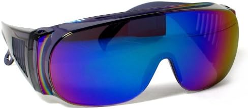 Calabria Fit Over Safety Glasses | Polarized Sunglasses Over Glasses | Wrap Around Anti-Fog | Scratch Resistant | Unisex