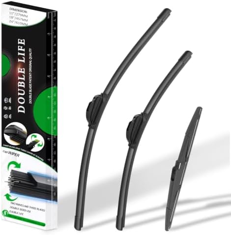 Windshield Wiper Blades compatible with Kia Seltos 2021-2024