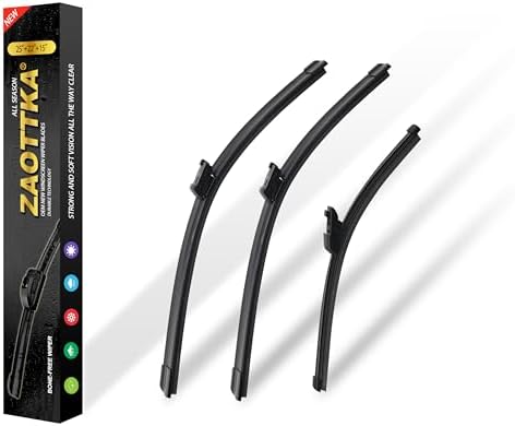 25"+22"+15" Windshield Wiper Blade Replacement Kit for 2018-2021 VW Tiguan - OEM Quality All Season Windshield Wiper Top Lock (Set of 3)