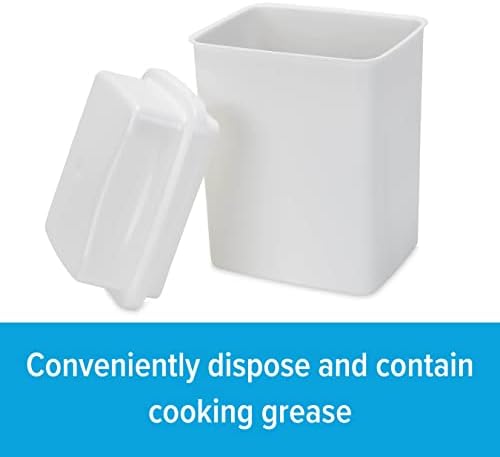 Camco Cooking Grease Storage Bin | Help Stop RV and Marine Kitchen Drains from Getting Clogged | Foil Liners Hold Liquid Up to 200-Degrees Fahrenheit (42281)